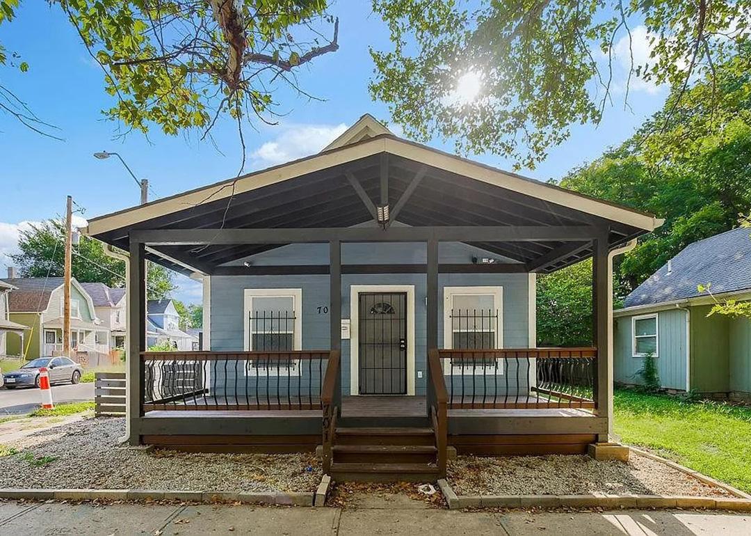 A home in the Lykins neighborhood of Kansas City, Missouri, the result of the the Lykins Neighborhood Association's revitalization efforts.