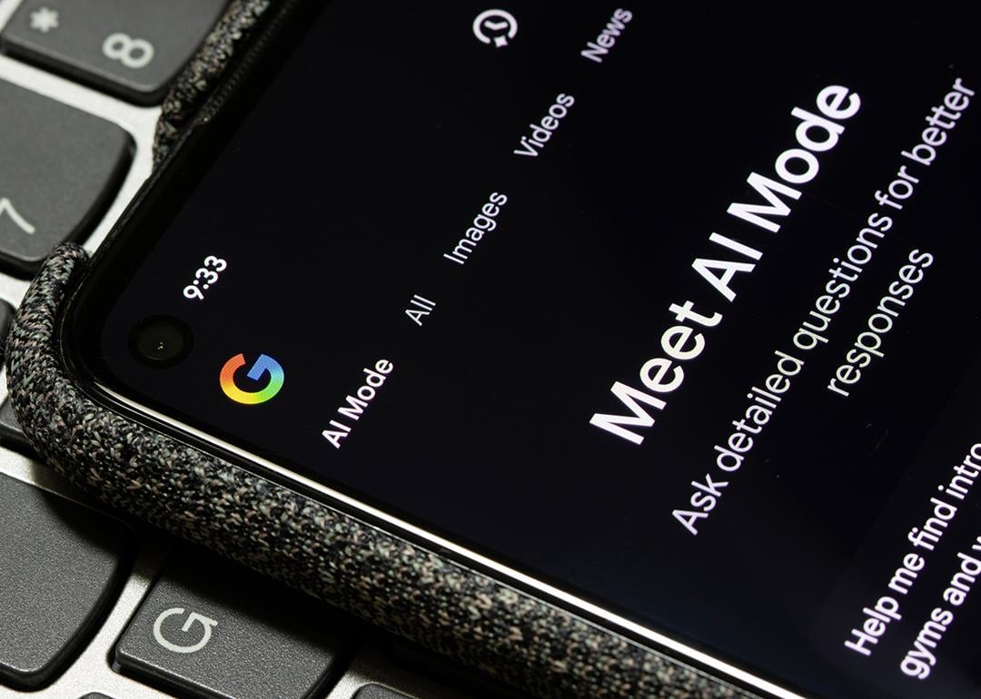 The AI Mode is turned on in the Google app on the screen of a smartphone. AI Mode helps users search more effortlessly by combining the capabilities of Gemini 2.0