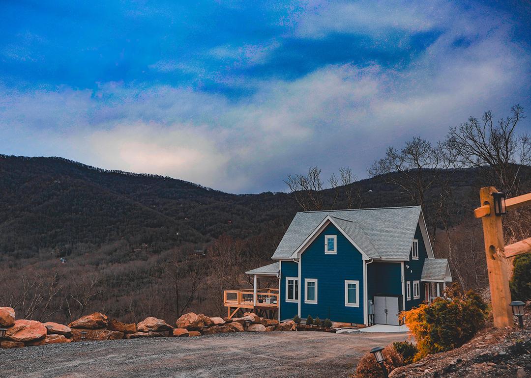 A mountain cabin in Asheville, North Carolina, USA.