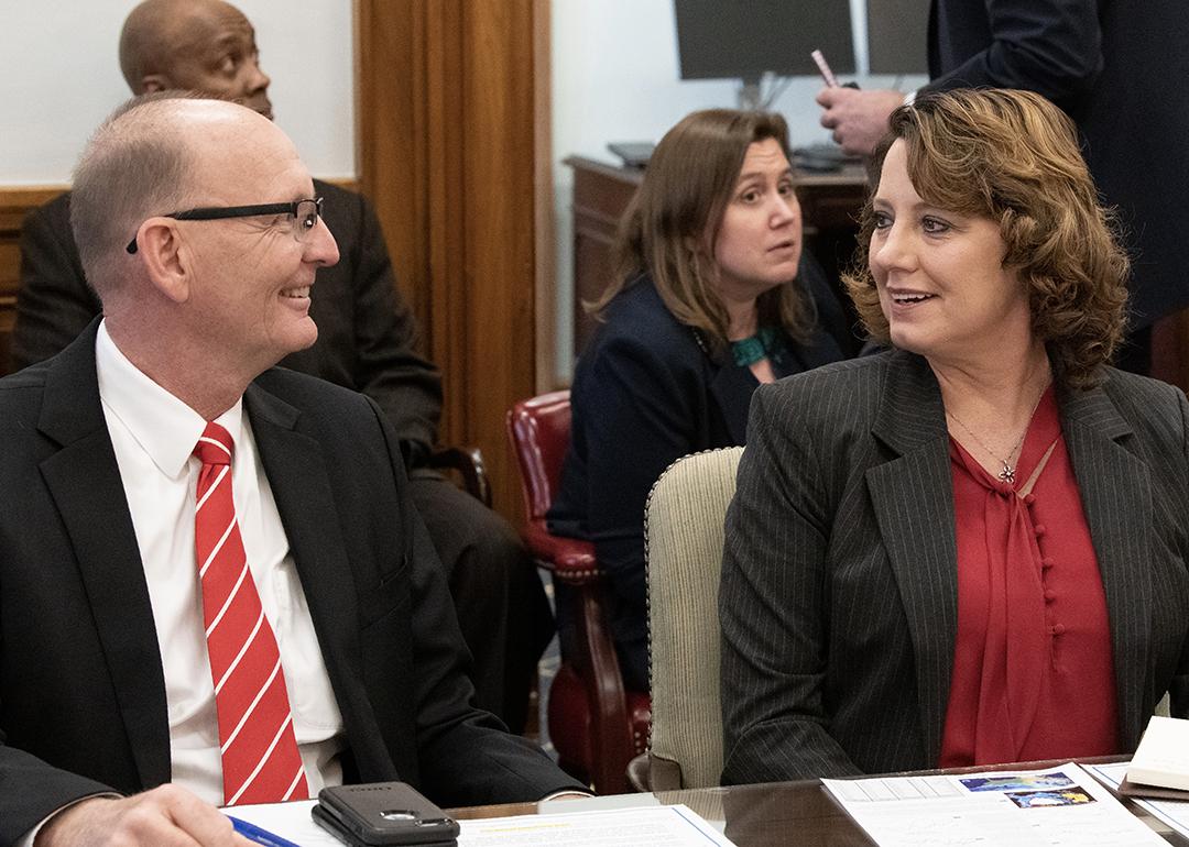 U.S. Department of Agriculture (USDA) Deputy Undersecretary for Food Safety Dr. Mindy Brashears attends her first sub-cabinet meeting with Secretary Sonny Perdue, Deputy Secretary Steve Censky and colleagues in Washington, D.C., on January 29, 2019.