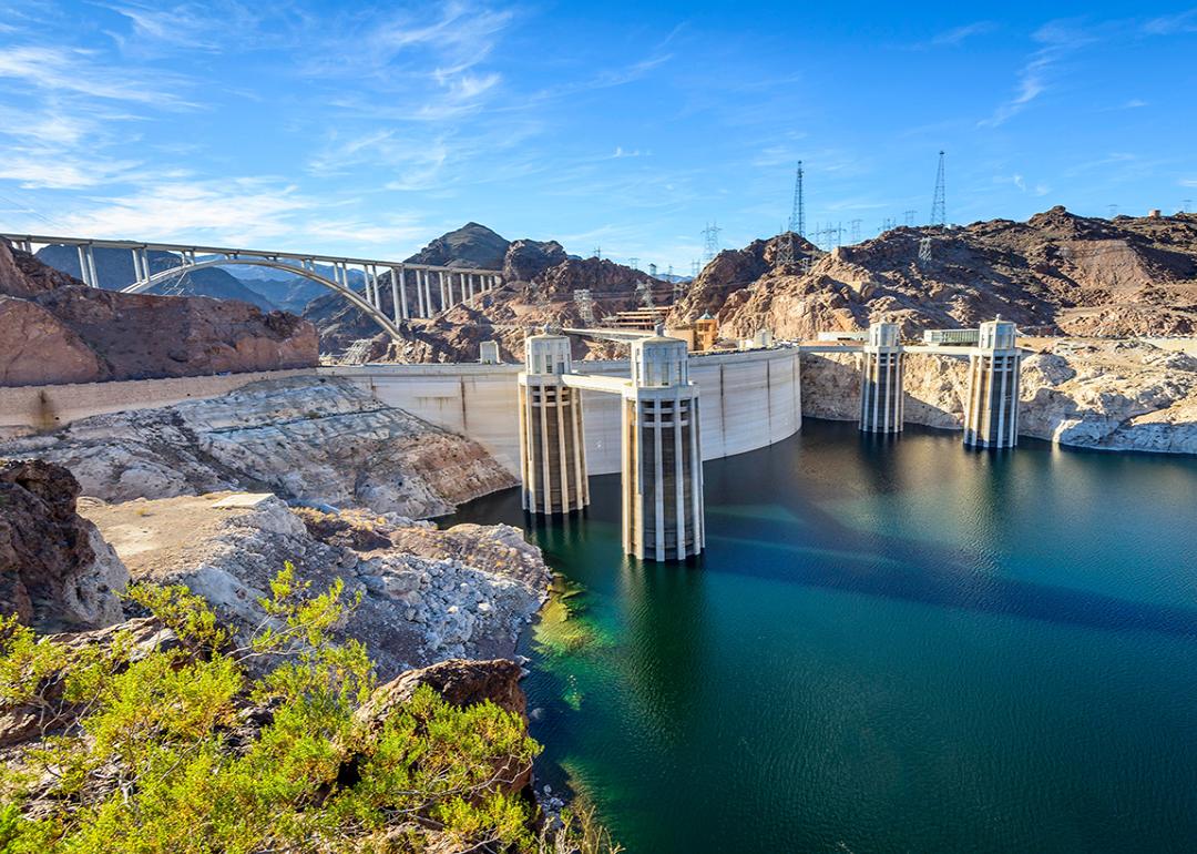 A view of the Hoover Dam in Nevada.