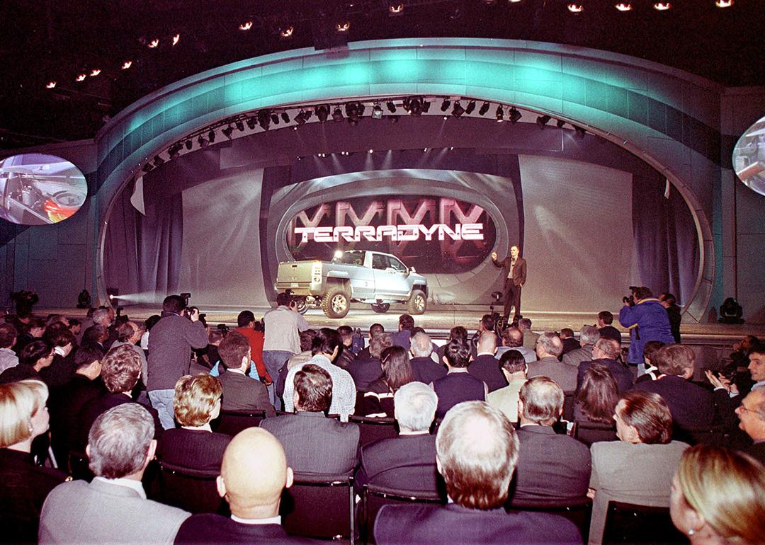 The 2000 North American International Auto Show in Detroit, Michigan where a new General Motors Terradyne concept vehicle was introduced.