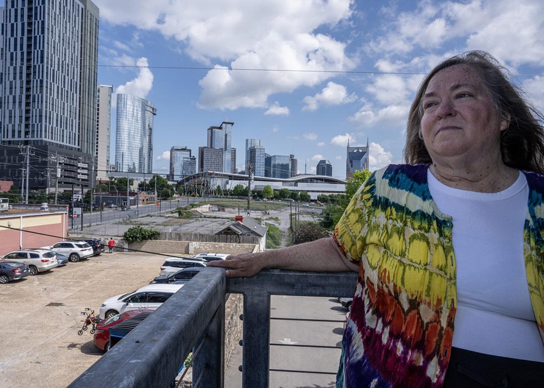 Cassandra Doyle, one of about 100,000 Tennesseans who lost SNAP food benefits since the Trump administration’s One Big Beautiful Bill, posing for a photo from Nashville women's shelter in Tennessee, USA.