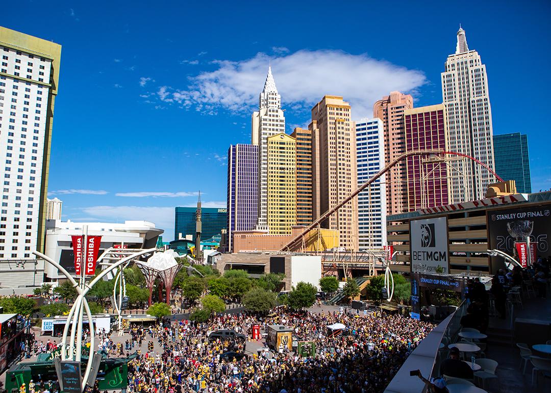 ILLENIUM performs a free concert for fans prior to the start of Game 3 of the Stanley Cup Finals between the Vegas Golden Knights and the Carolina Hurricanes on June 06, 2026 at T-Mobile Arena in Las Vegas, Nevada.