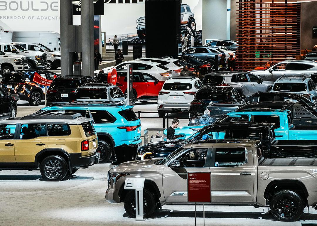 Cars showcased at the New York Auto Show media day event in New York City.