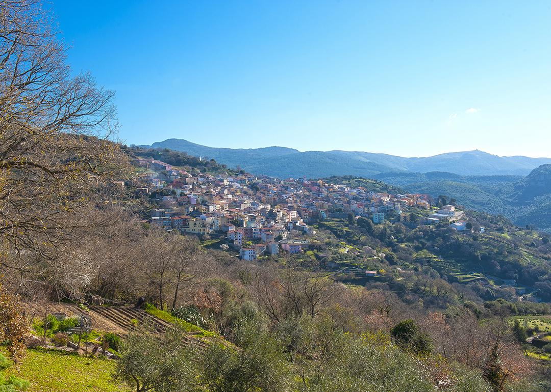 A village of Seulo in the Barbagia region on the Italian island of Sardinia.