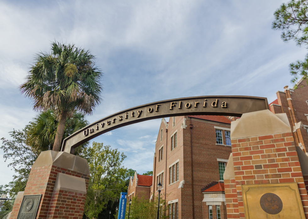 University of Florida entrance.