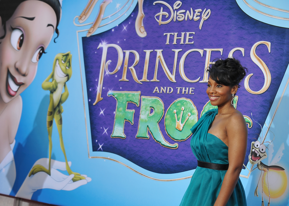 Anika Noni Rose, the voice of Princess Tiana, arrives for the world premiere screening of Disney's "The Princess and The Frog" in Burbank, California, Nov. 15, 2009.