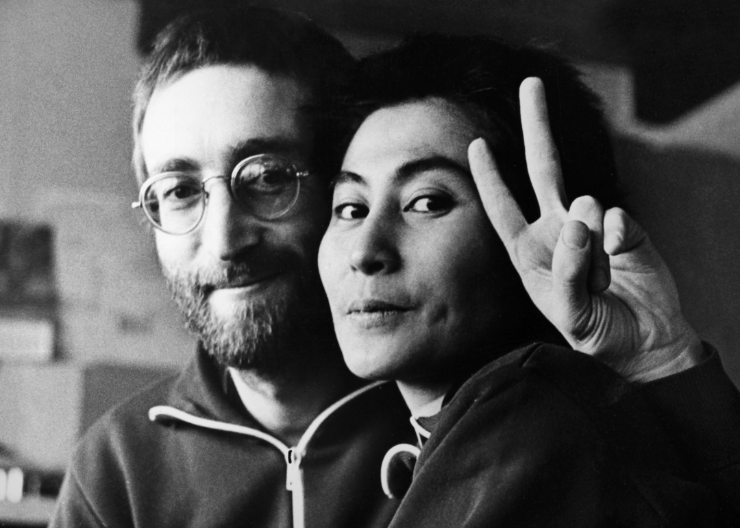 John Lennon and Yoko Ono photographed in 1970.