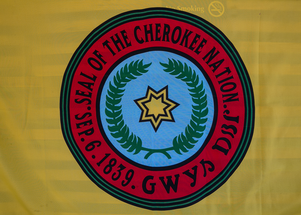Flag of the Cherokee Nation.