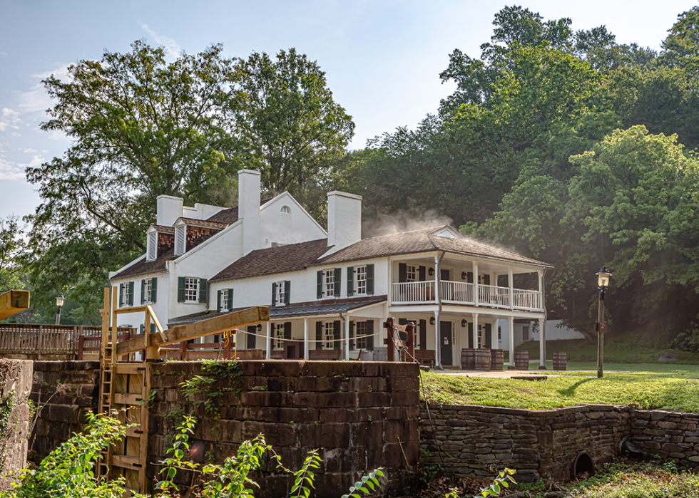The Great Falls Tavern Visitor Center at Chesapeake and Ohio Canal National Historic Park.