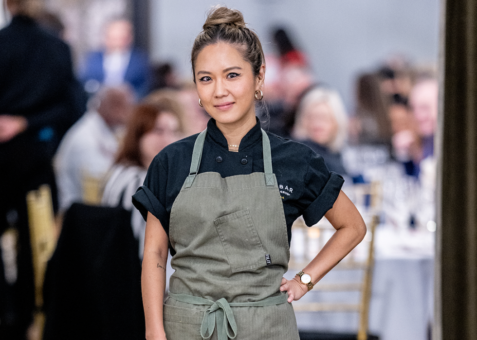 Esther Choi at Food Network event.