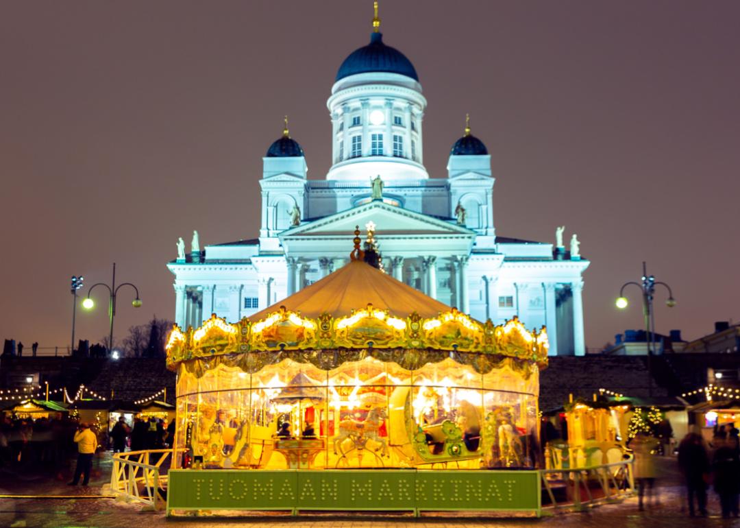 Tuomaan Markkinat in Helsinki, Finland.