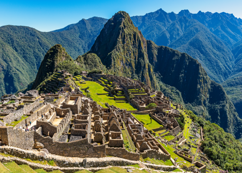 Manch Picchu Inca Ruins in Peru.