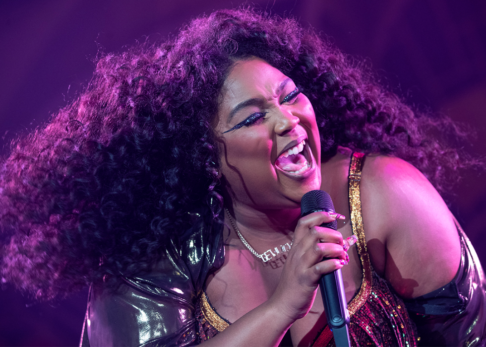 Lizzo performing at The Armory in Minneapolis.