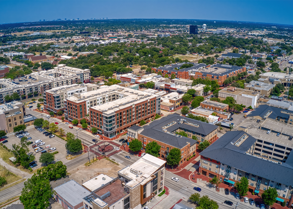 Aerial view of Plano.