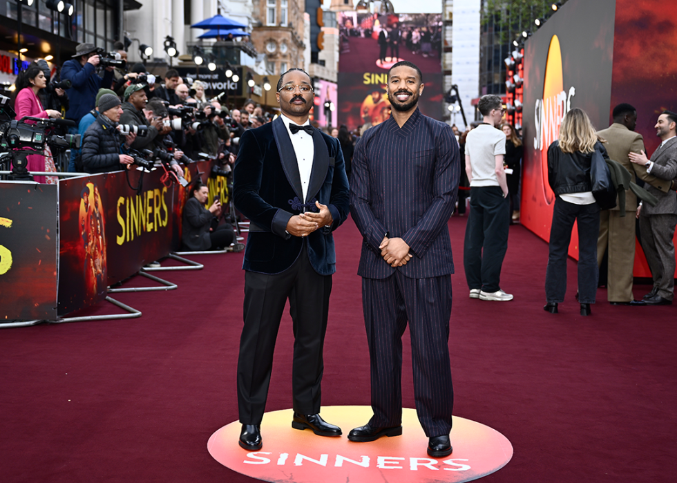 Ryan Coogler and Michael B. Jordan attend the European premiere of “Sinners".