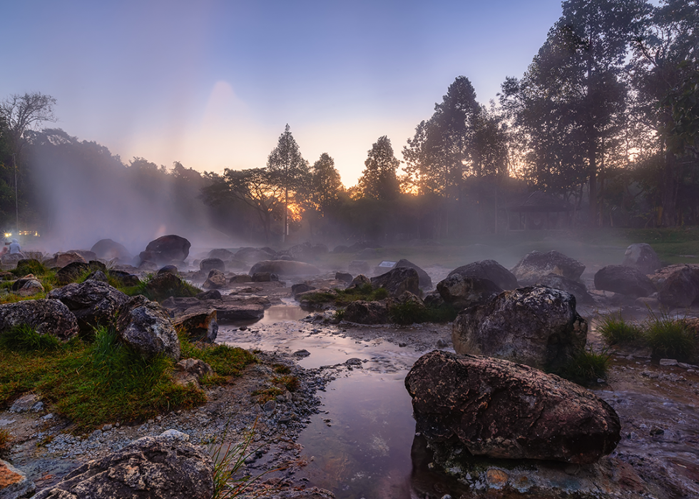 Morning at Hot Springs National Park.