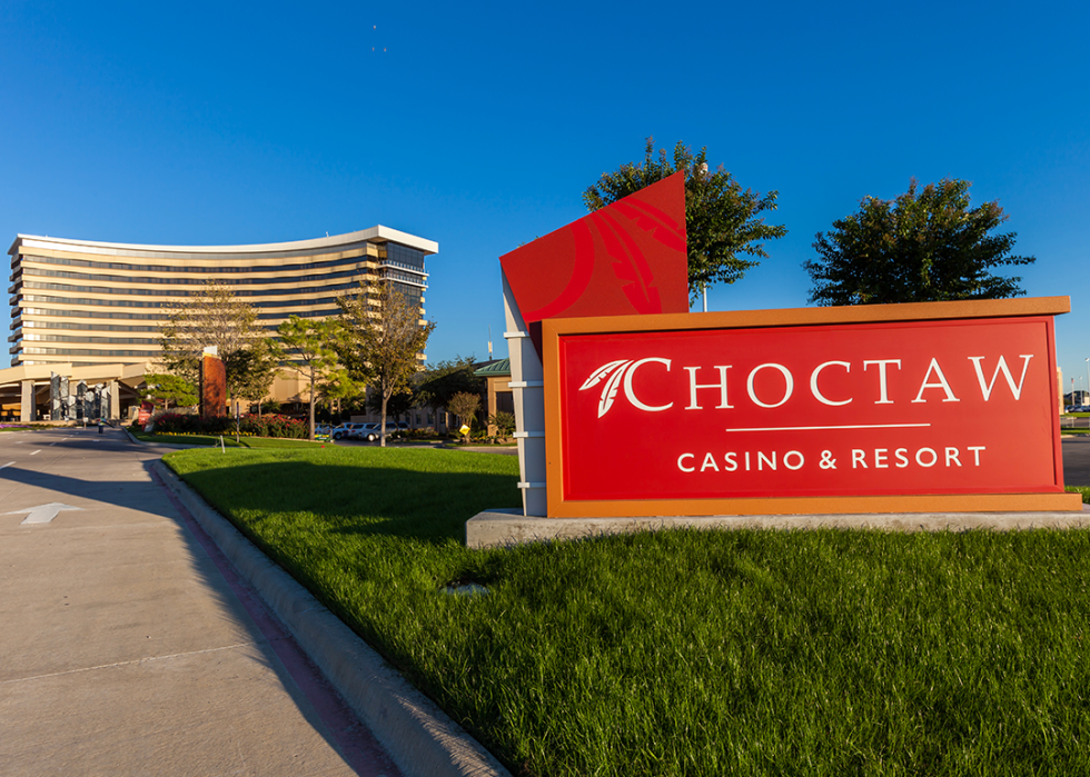 Entrance to the Choctaw Casino & Resort in Durant.