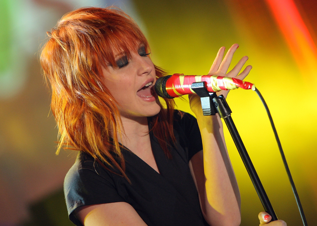 Hayley Williams of Paramore performs onstage.