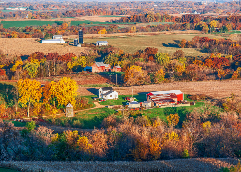 Rural farmland in Northeast Iowa.