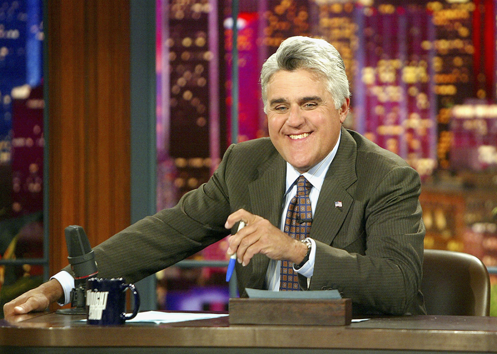 Jay Leno on ‘The Tonight Show’ set.