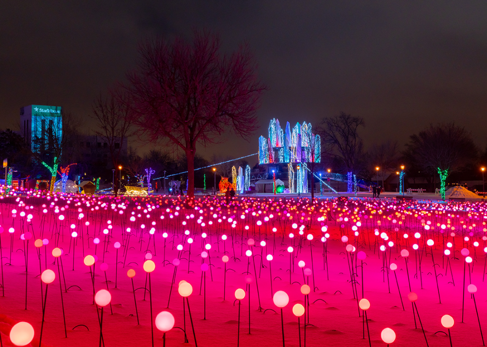 Glow Holiday Festival at the Minnesota State Fairgrounds.