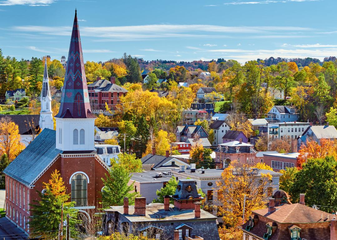 Montpelier Vermont skyline