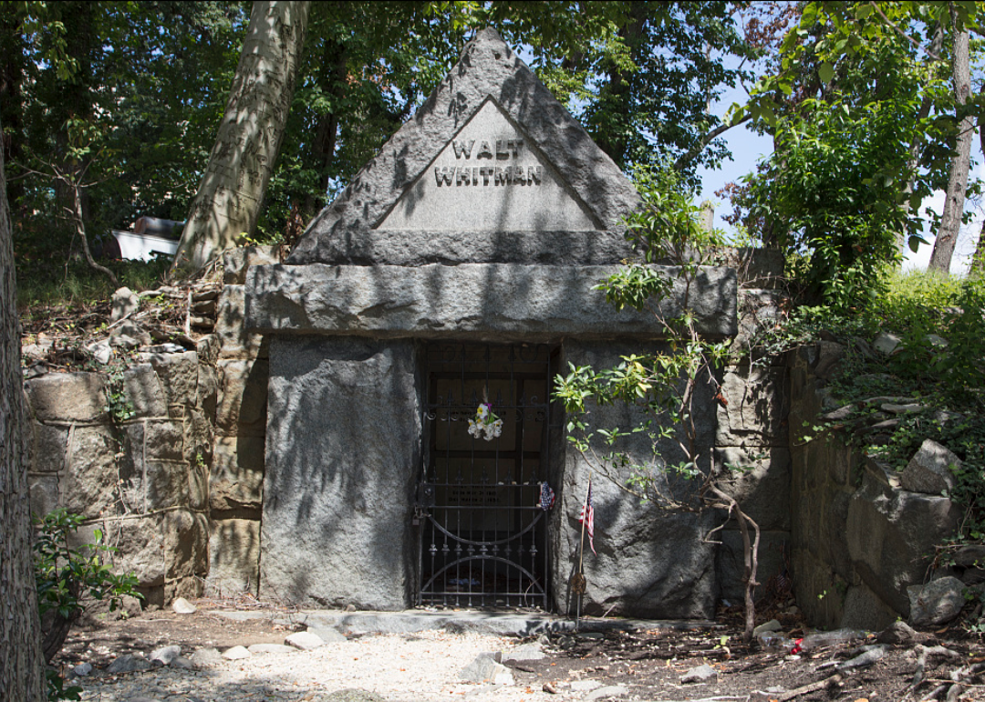 The tomb of American poet, essayist, and journalist Walt Whitman, in Camden, New Jersey