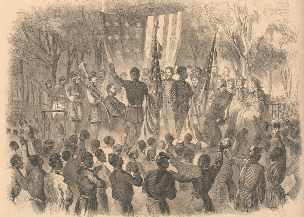 Illustration of Emancipation Day Celebration in South Carolina