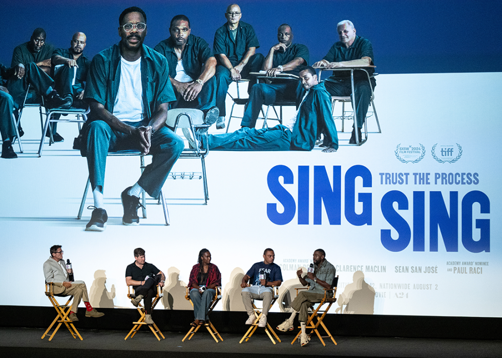 Josh Welsh, Greg Kwedar, Monique Walton, Clarence Maclin, Colman Domingo attend the Film Independent Special Screening of ‘Sing Sing’.