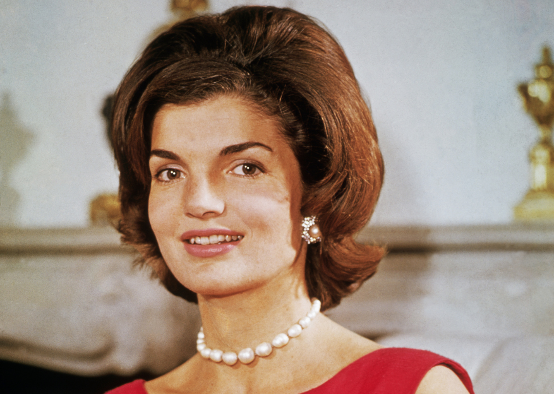 Jacqueline Kennedy at her Georgetown home.