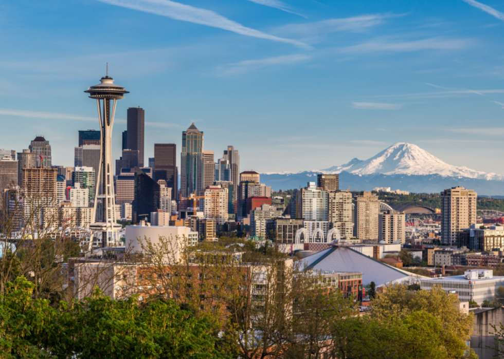 Seattle Space Needle and downtown.