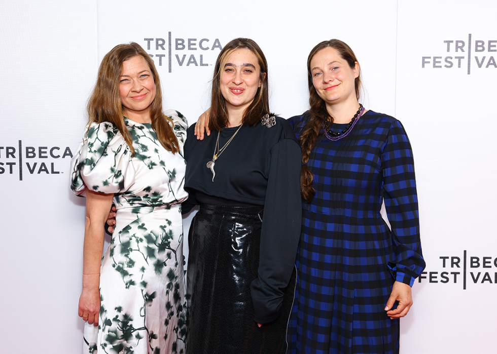 Sidsel Siersted, Apolonia Sokol, and Lea Glob at Tribeca Festival.