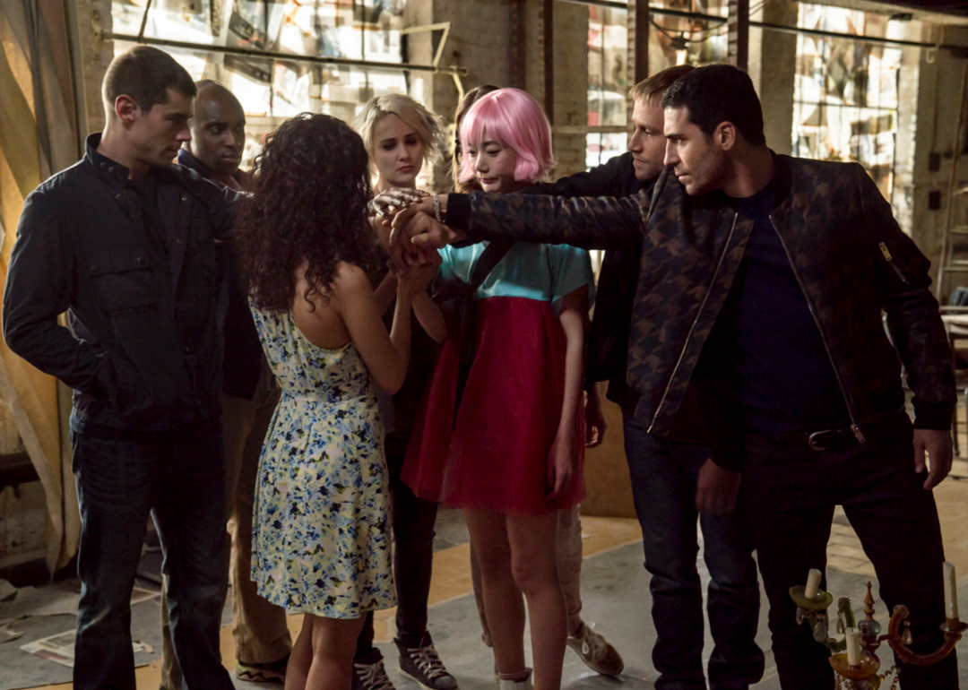 The cast of ‘Sense8’ in a scene from the series