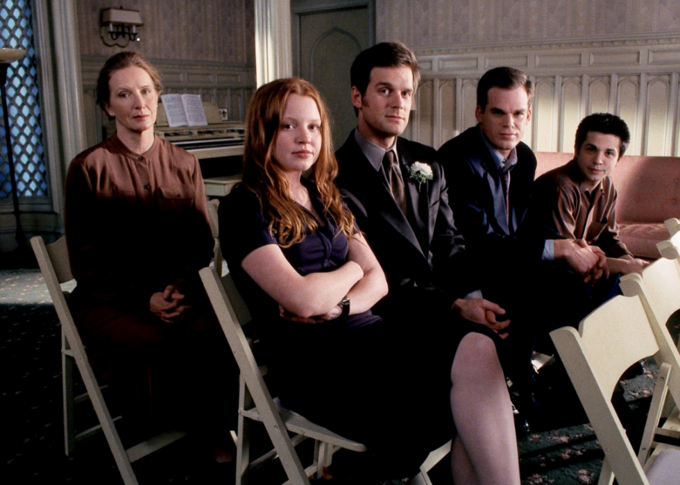 Group of actors seated in a scene from ‘Six Feet Under.’