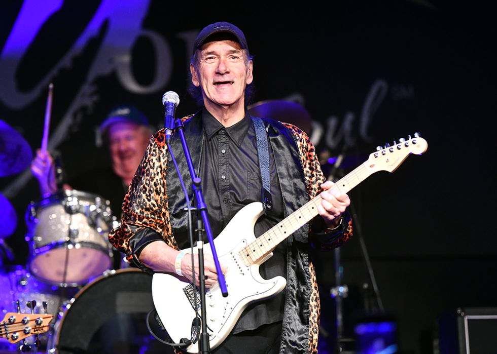 Mike Pinera performs onstage during the Rock Godz Hall of Fame Awards.