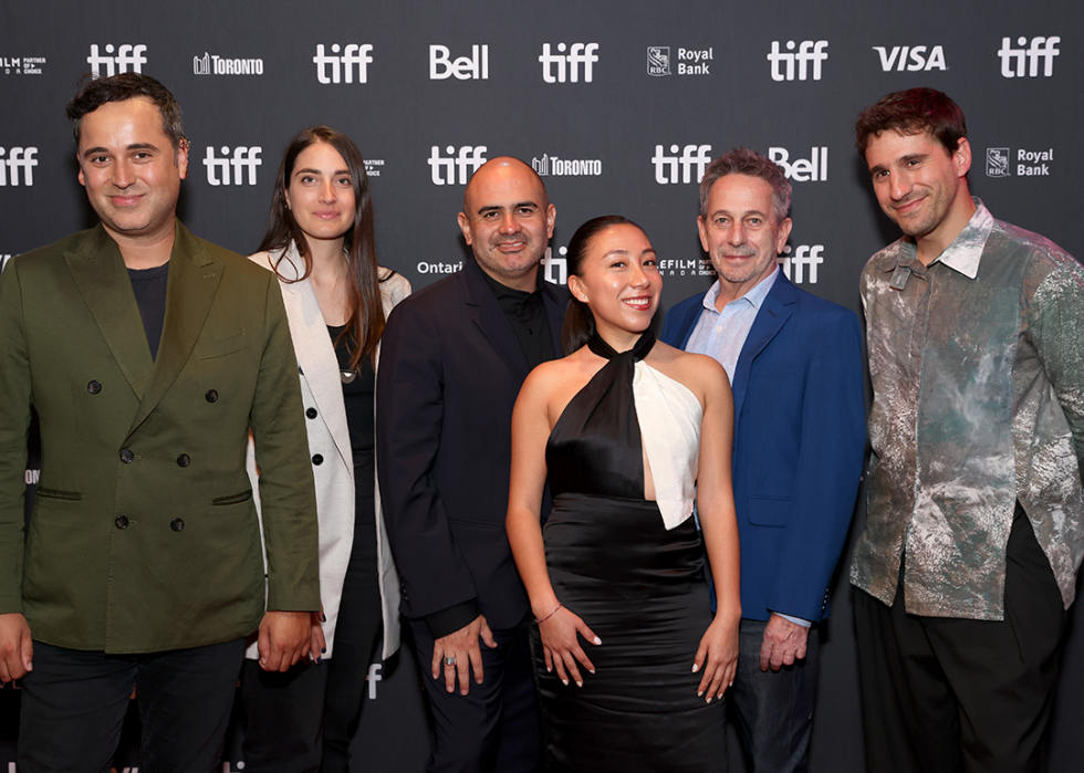 Giancarlo Nasi, Chiara Giavarini, Felipe Gálvez Haberle, Mishel Guaña, Alfredo Castro and Benjamin Domenech at Toronto International Film Festival.