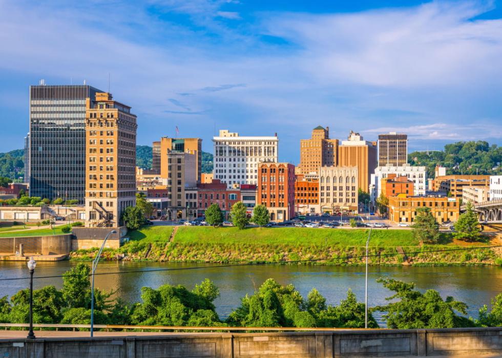 Charleston skyline on the Kanawha River.