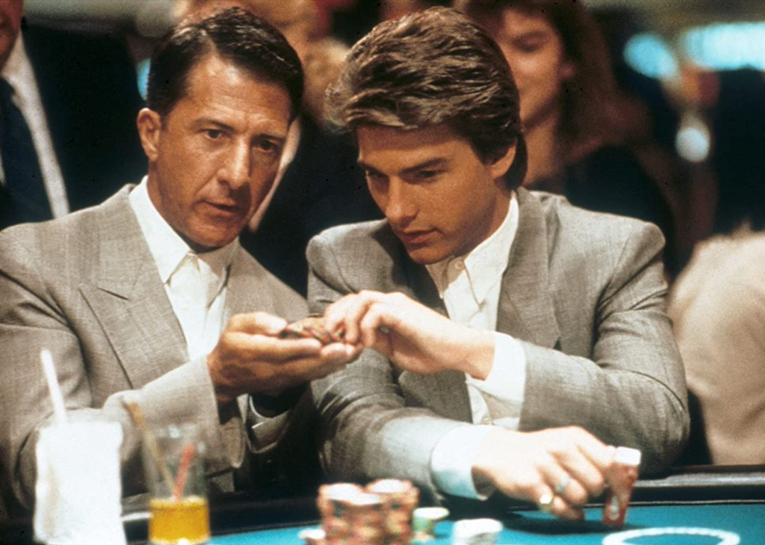 Tom Cruise and Dustin Hoffman in a scene from ‘Rain Man’.