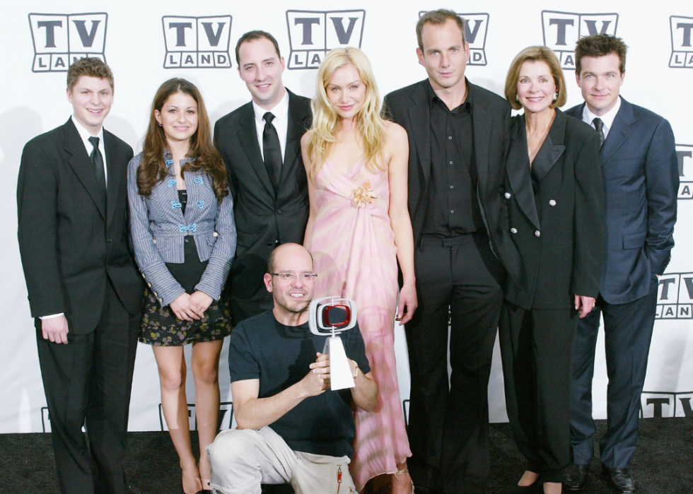 The cast of ‘Arrested Development’ pose at TV Lands Awards.