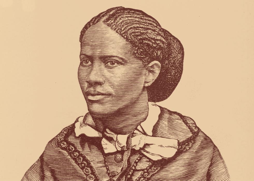 Engraved portrait of Frances Ellen Watkins Harper.