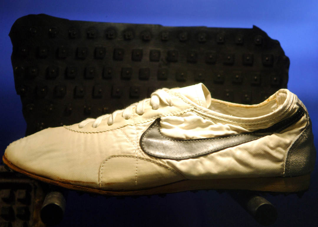 Nike "Moon Shoe" with waffle soles worn by Mark Covert.