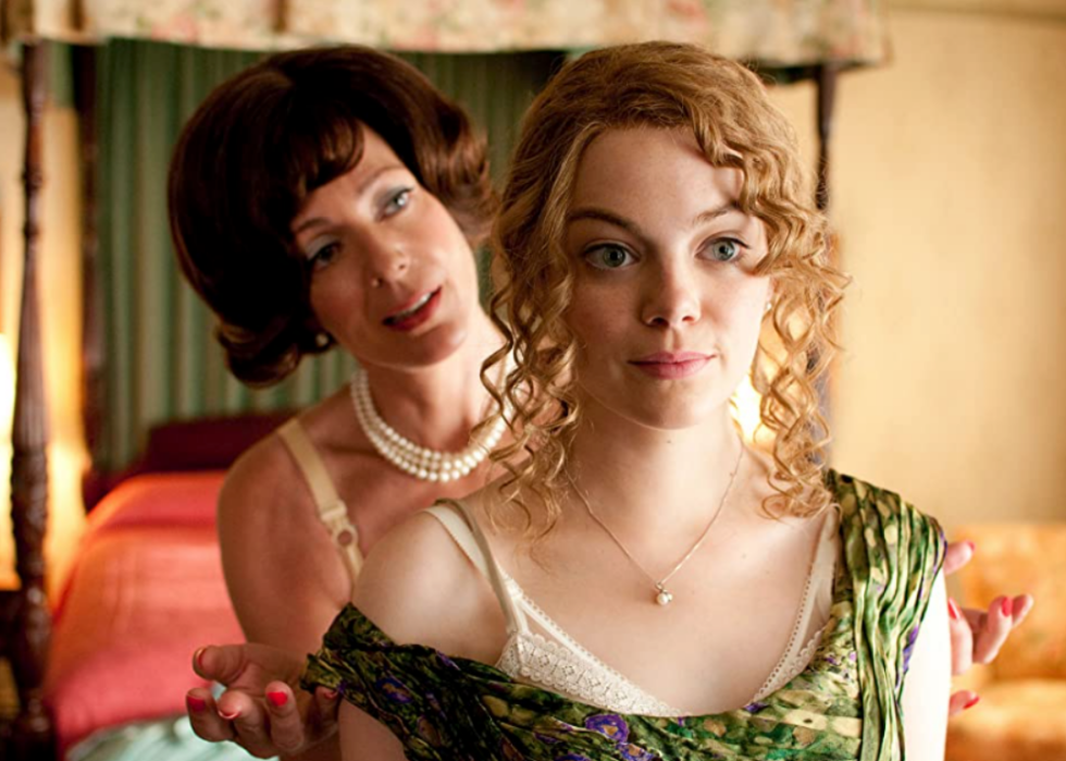 Allison Janney and Emma Stone in a scene from ‘The Help’