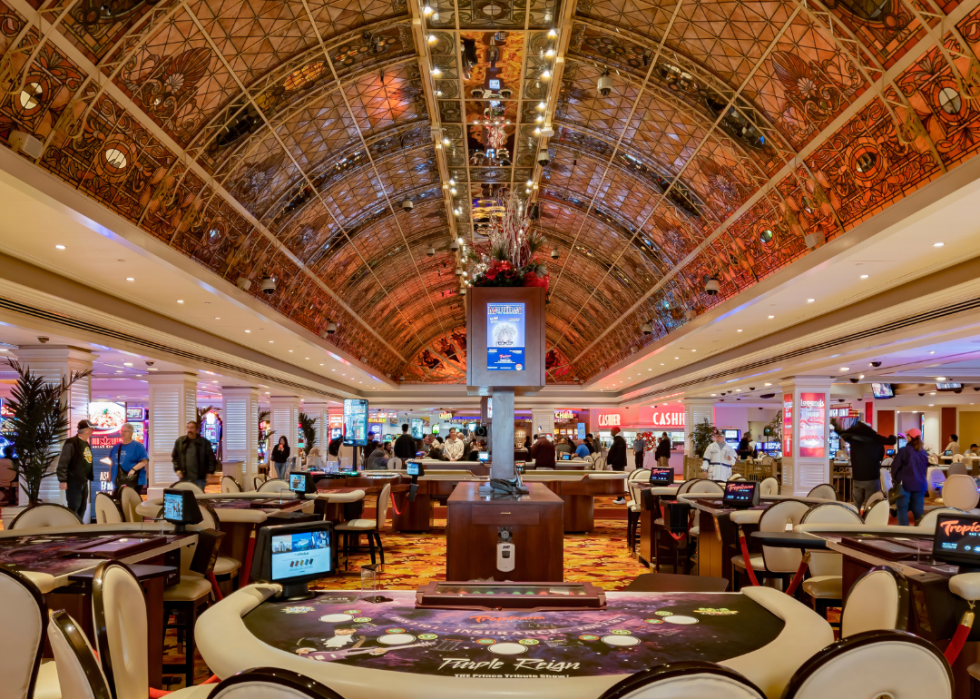 Interior of Tropicana Casino in Las Vegas