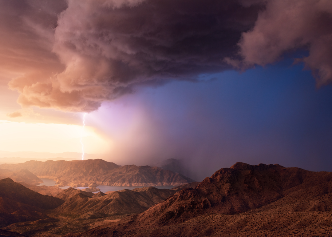 Storm over Lake Mead.
