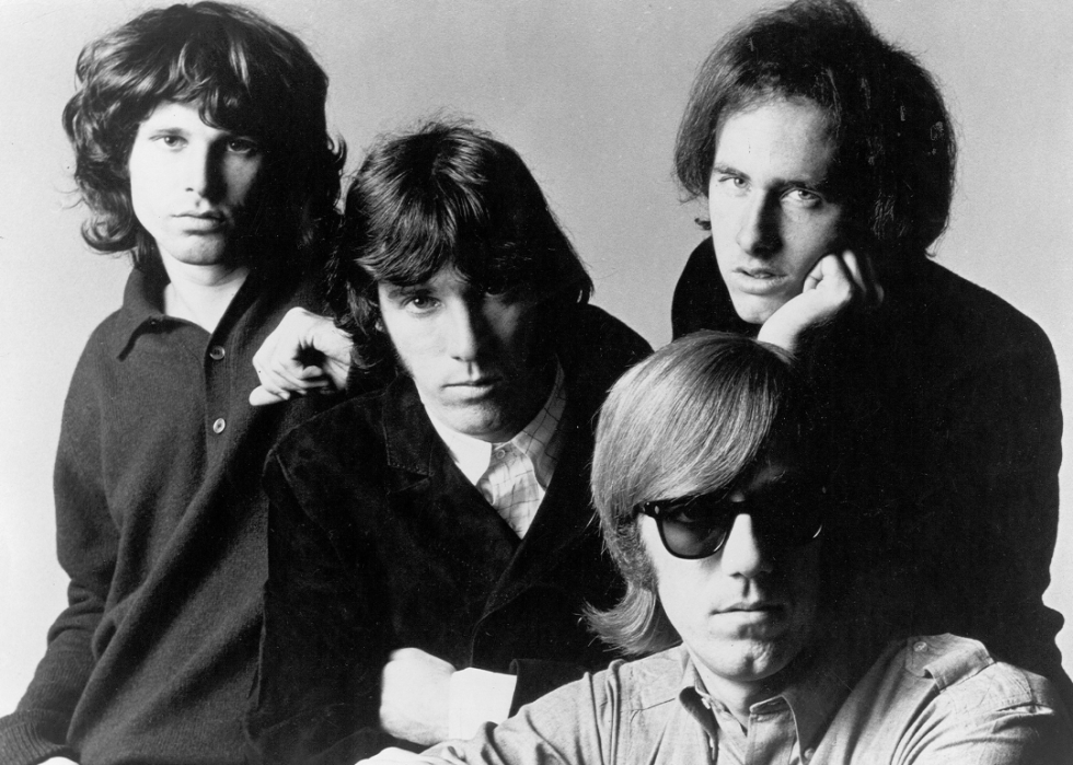 The Doors pose for promotional portrait.