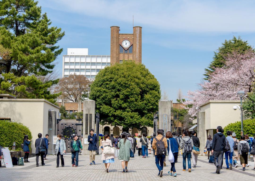 Students at University of Tokyo.