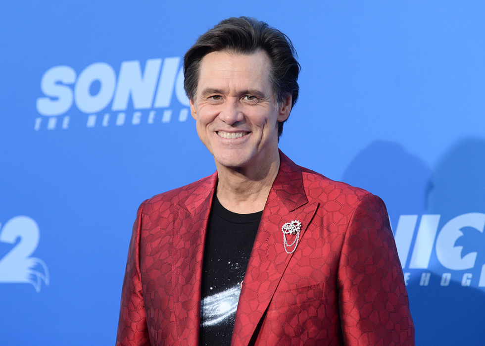 Jim Carrey at the Los Angeles Premiere Screening of "Sonic the Hedgehog 2”.