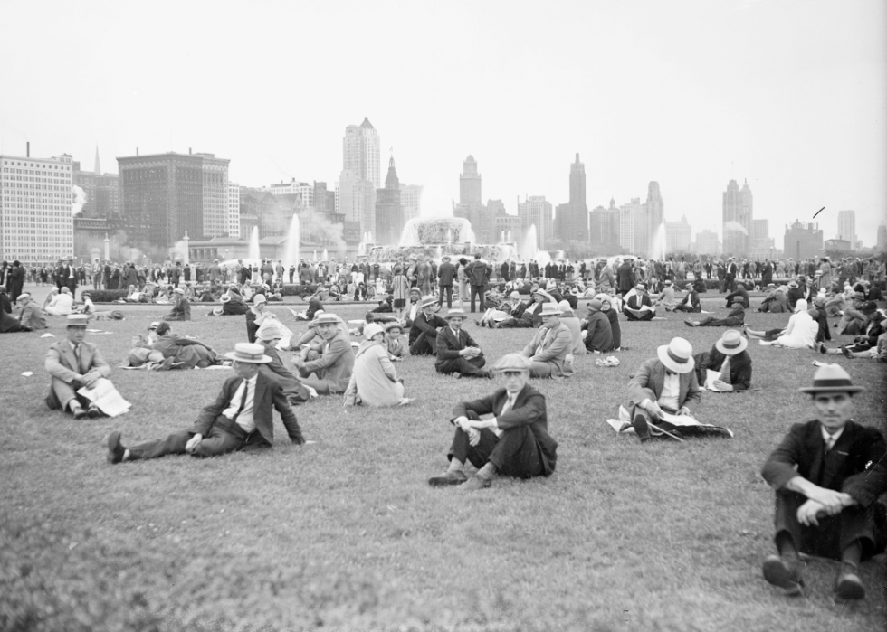 People in Grant Park